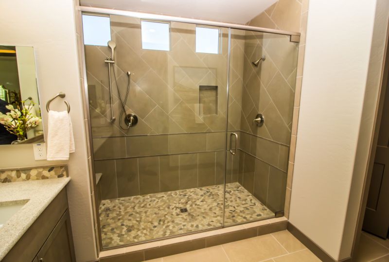 Minimalist Shower with Clear Glass
